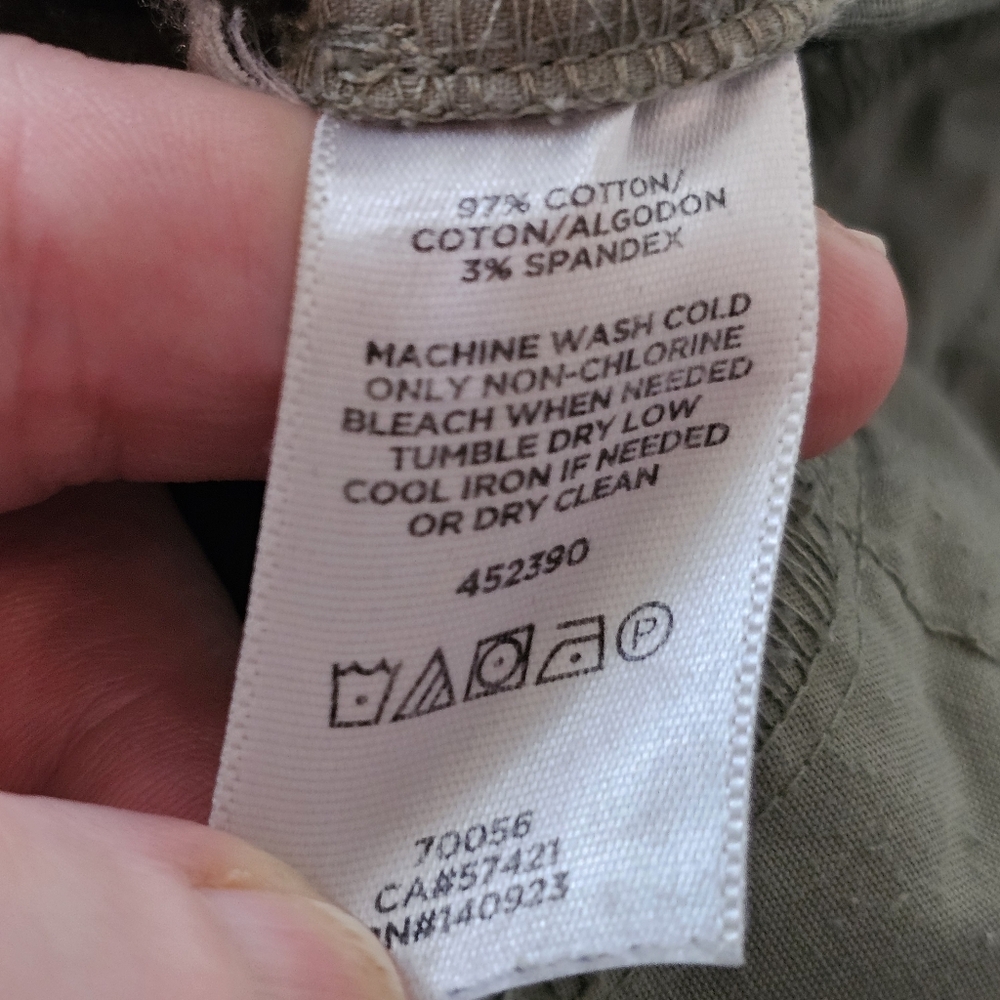 Loft Olive Green Straight Leg Chinos In 2 - Picture 8 of 8